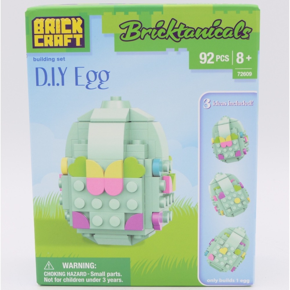 BRICKCRAFT Bricktanicals D.I.Y Egg Building Set 92 Pcs 72609 Age 8+ Easter 2026